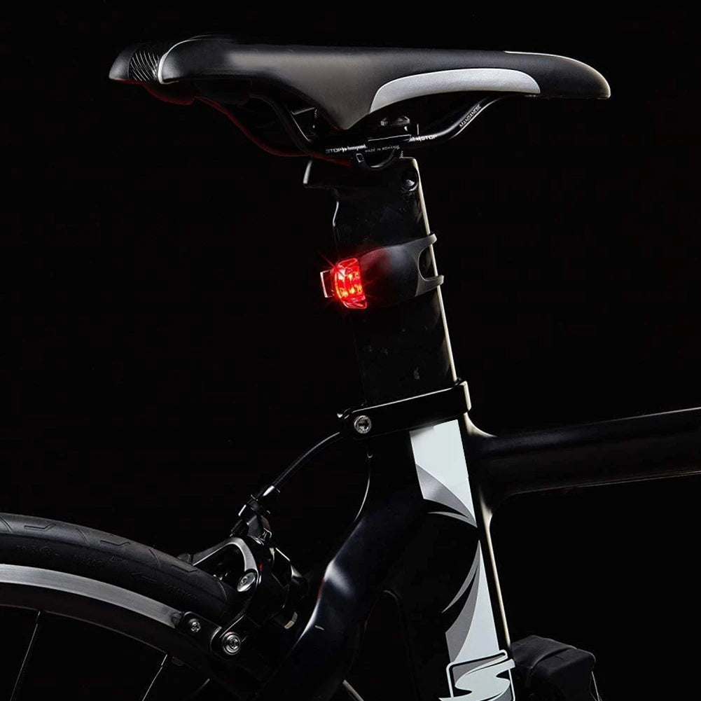 2-10pcs LED Silicone Bicycle Front Rear Light Set 3 Modes Waterproof MTB Mountain Road Bike Cycling Headlight Tail Warning Lamp