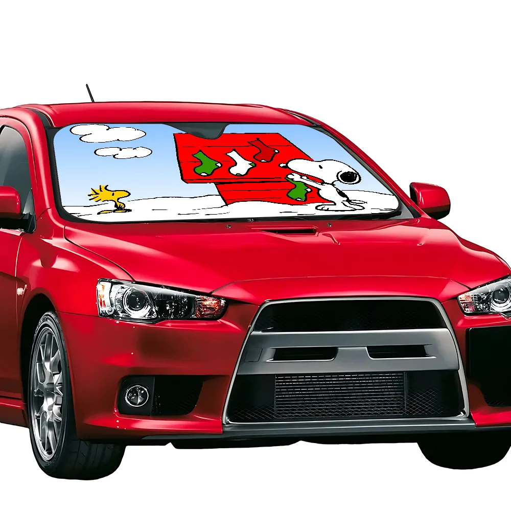 Snoopyes Cartoon Cute Car Sun Shade Windscreen Front Window Visor 70x130 cm