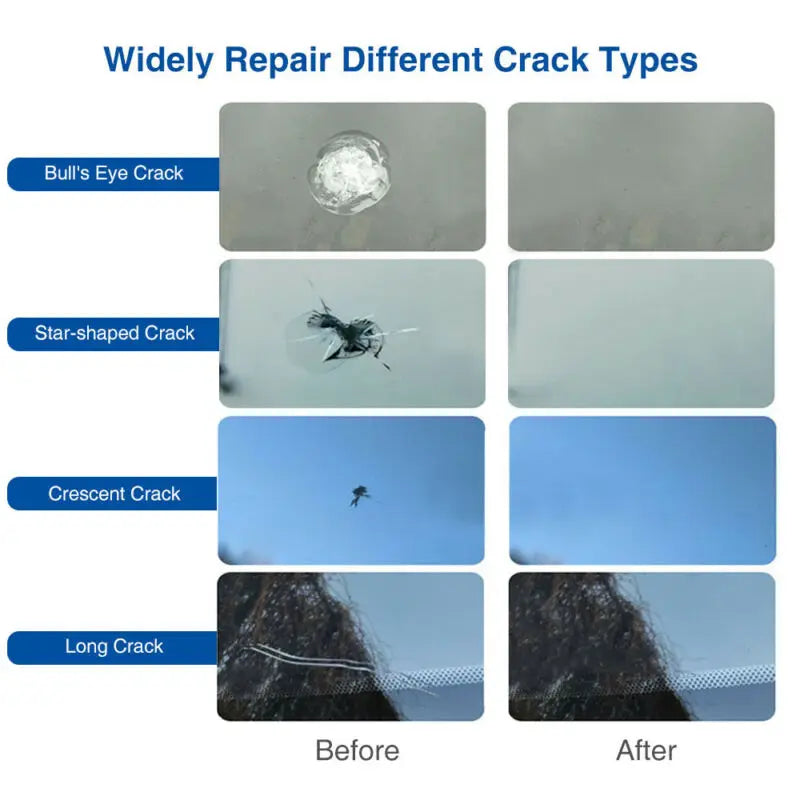 5PCS Automotive Glass Nano Repair Fluid Car Windshield Resin Crack Tool Kit Premium Automotive Accessory