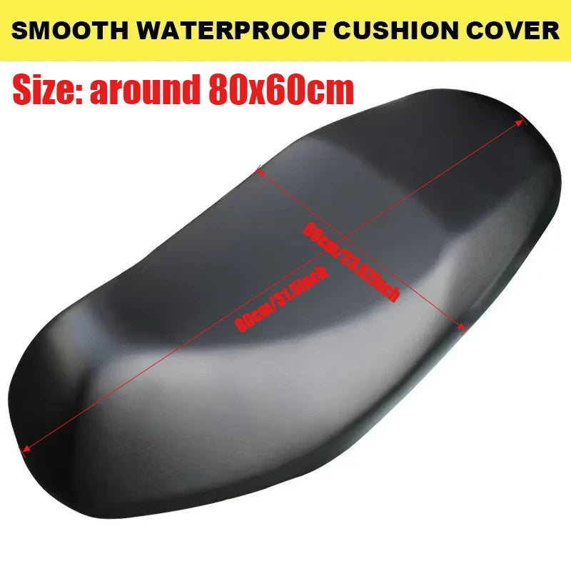 Motorcycle Seat Cover Elastic PU Leather Motorbike Protector Cushion Interior