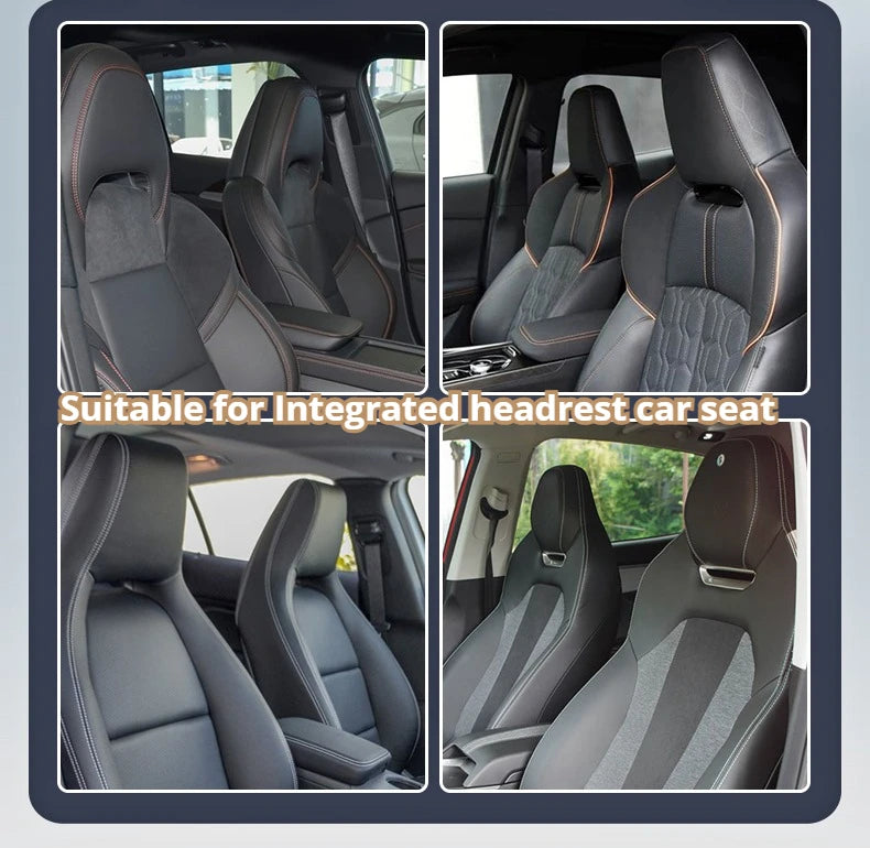 2pc Car Seat Covers for Integrated Headrests Effective Protection Comfortable