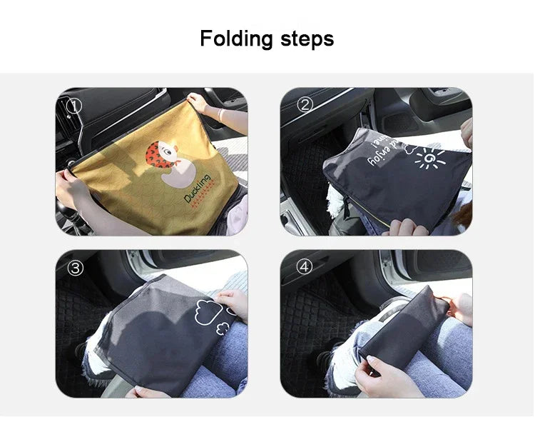 Cartoon Universal Side Window Sunshade UV Protection For Baby Children Car