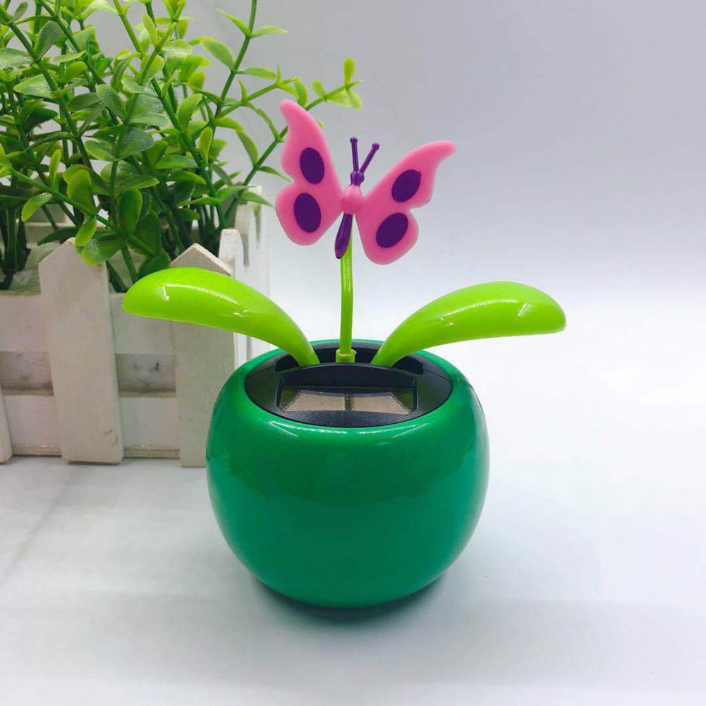 Fashion Car Ornament Solar Powered Cartoon Vibrant Ornamental Gifts Automobile Premium Automotive Accessory