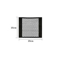 Car Seat Back Organizer Trunk Net Mesh Pocket Elastic String Magic Sticker