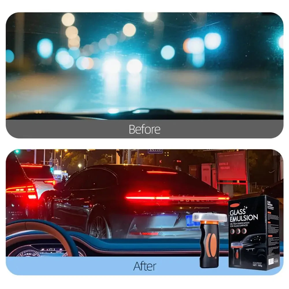 100g Car Windshield Glass Water Rain Repellent Auto Cleaner Anti Fog Oil Film Premium Automotive Accessory