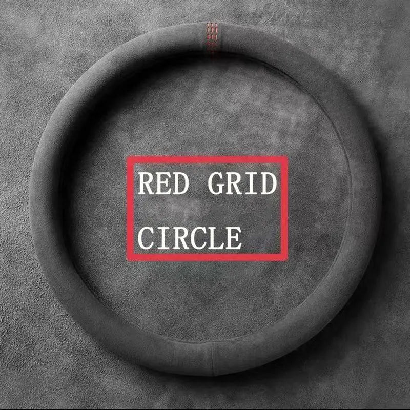 Steering Wheel Cover, Ultra-thin, Non-slip, D-shaped Round, Breathable