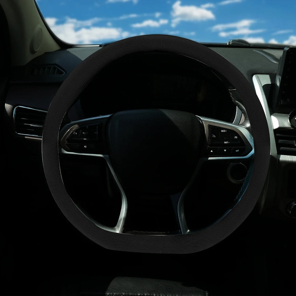 Car Steering Wheel Cover Universal for Round & D-Shaped 32cm Wheels Comfort Grip