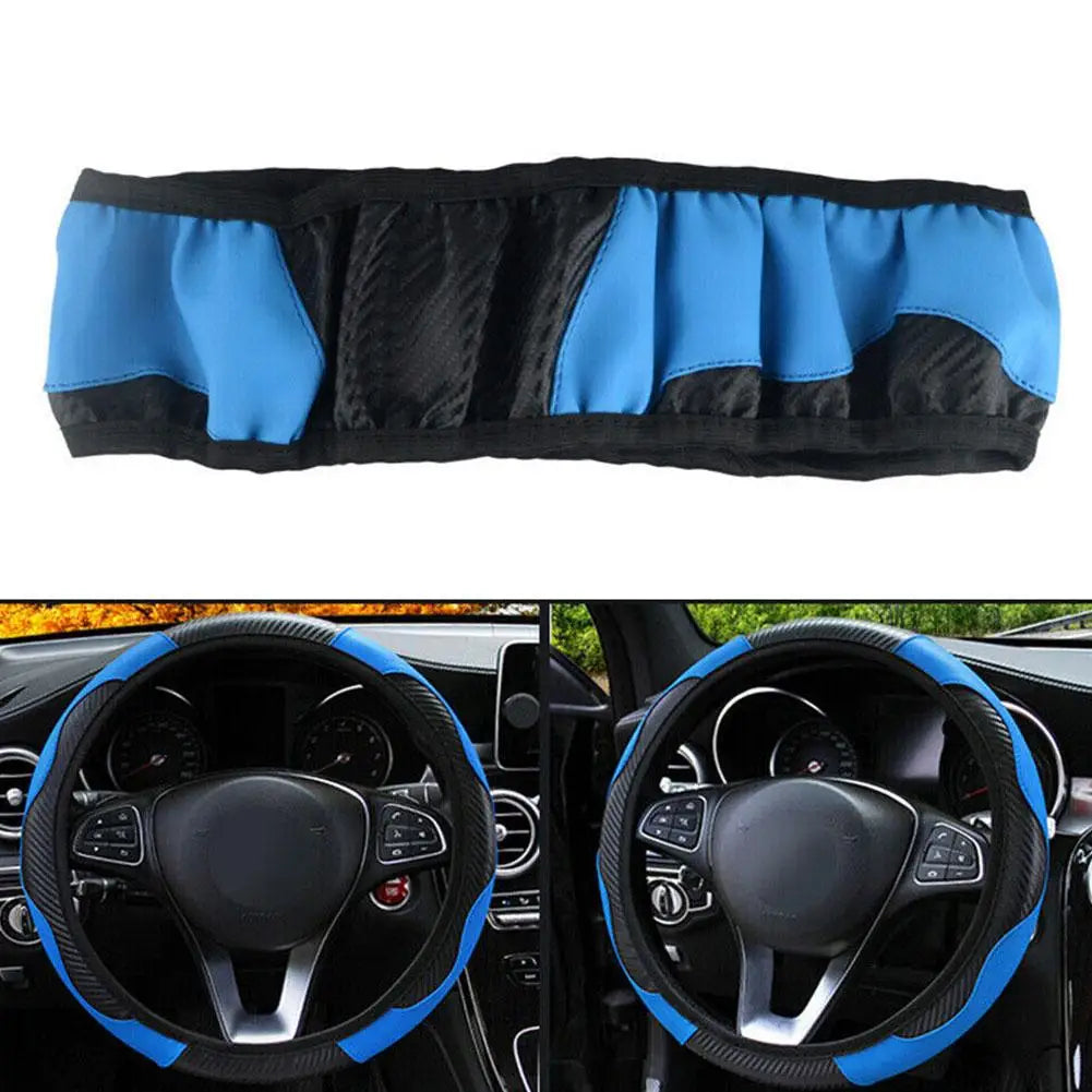 Blue Steering Wheel Cover Leather Covers For Renault Clio Megane 4 3 2 Scenic