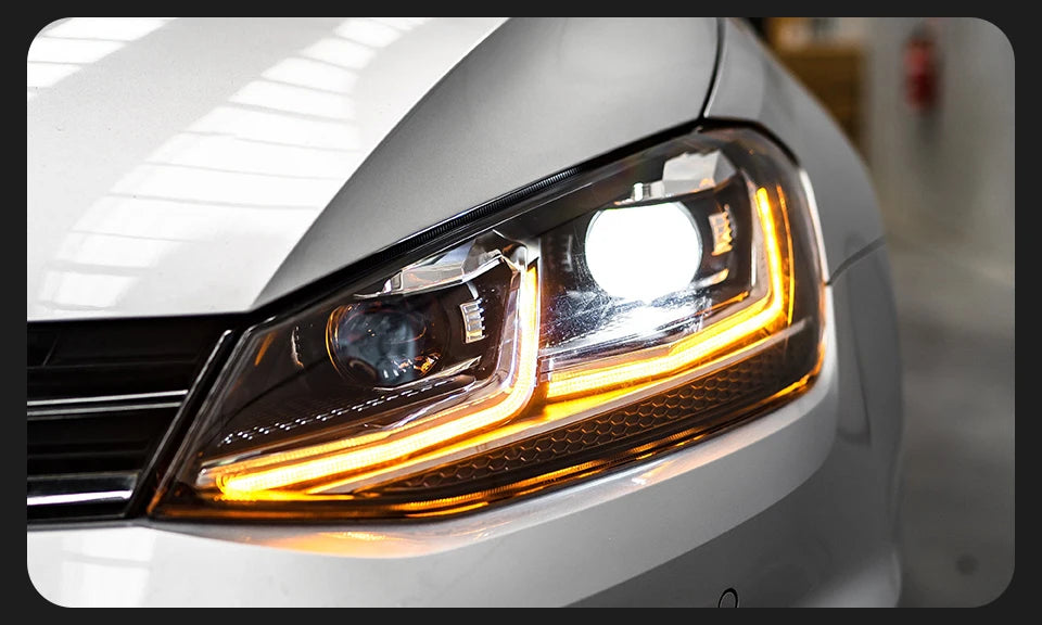 AKD Car Styling for VW Golf 7 MK7 LED Headlight 2013-2016 Golf7 DRL Dynamic Signal Head Lamp Projector Automotive Accessories