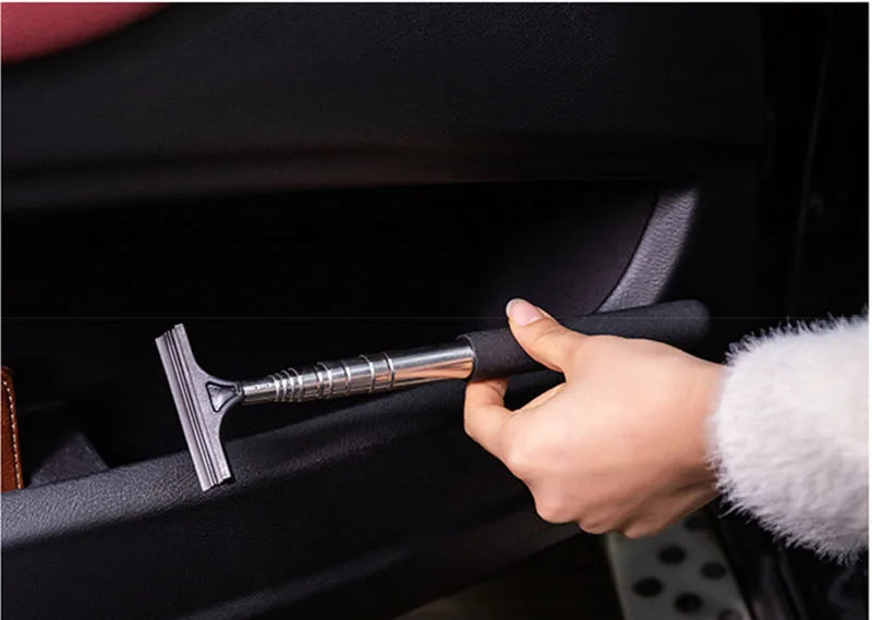 Car Rearview Mirror Wiper Cleaning Tool Auto Glass Mist Cleaner Scraper Premium Automotive Accessory