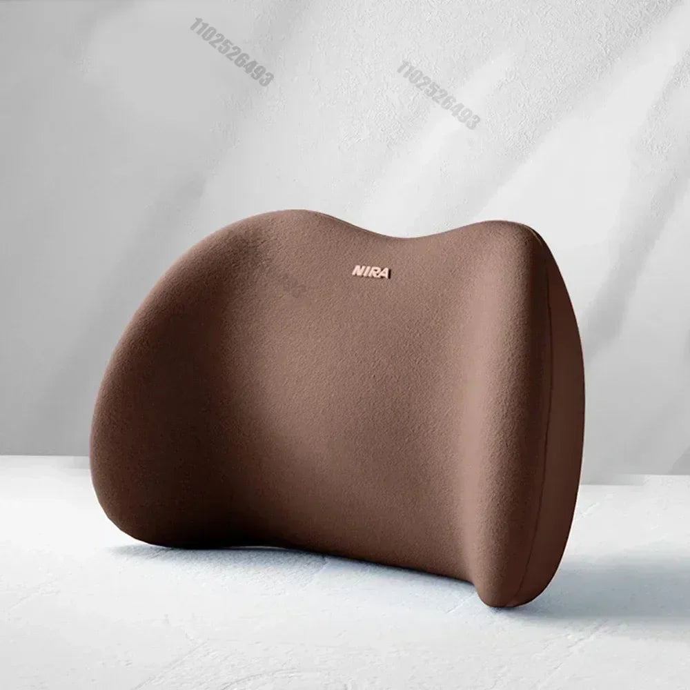 Car Headrest Lumbar Support Shoulder Pillow Memory Cotton Waist Interior