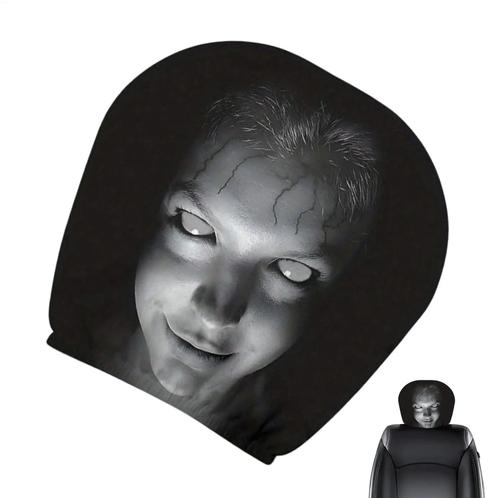 Car Headrest Cover Funny Auto Interior Supplies Head Rest Protector Vehicle