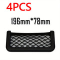 Car Storage Bag Nets Adhesive Auto Seat Organizer Door Side Net Pocket Interior