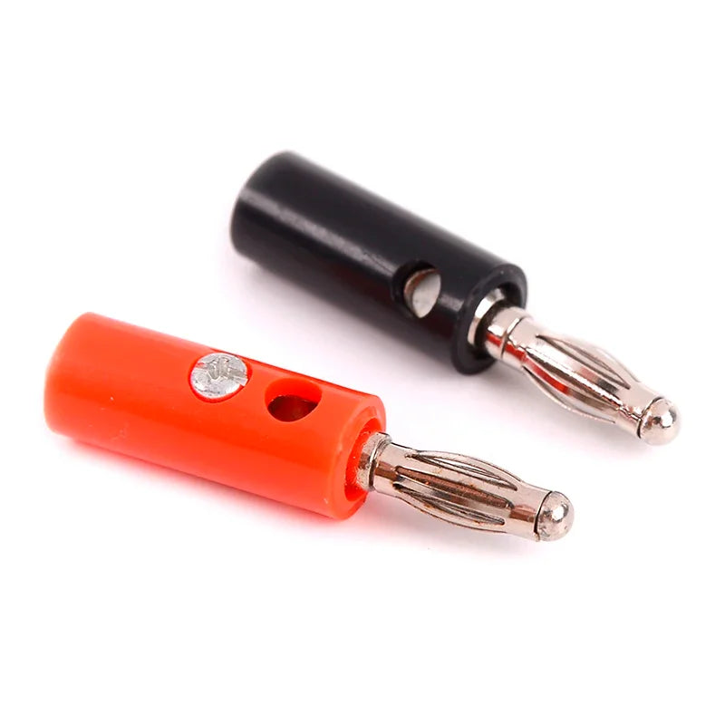 4Pcs/Set 55mm Alligator Clip with Banana Plug 4mm Test Probe Cable Clips Red & Premium Automotive Accessory