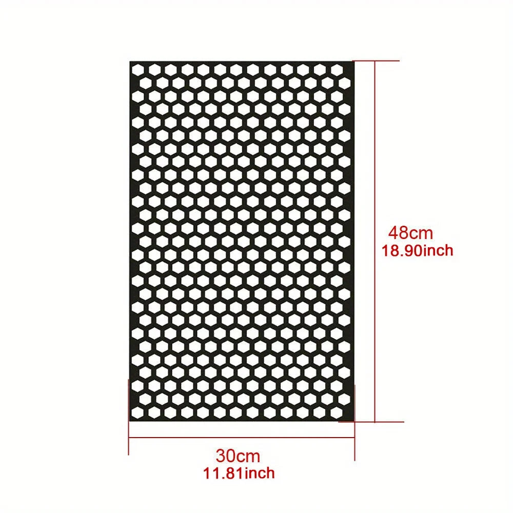 Car rear taillight sticker honeycomb type sticker carbon fiber style black