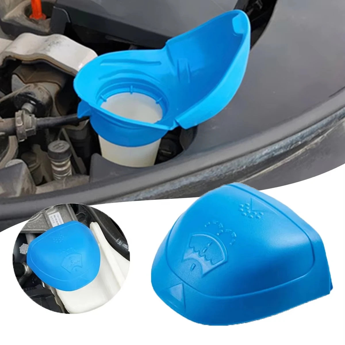 6V0955485 Windshield Wiper Washer Fluid Reservoir Tank Bottle Cap 1PC For VW Premium Automotive Accessory