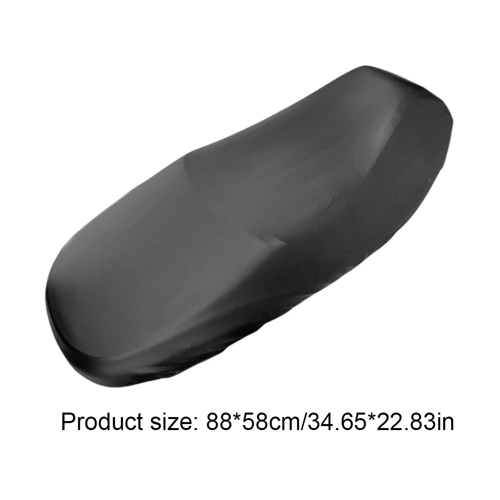 Motorcycle Seat Cover Waterproof Sunscreen Dust UV Protector Cushion Elastic PU