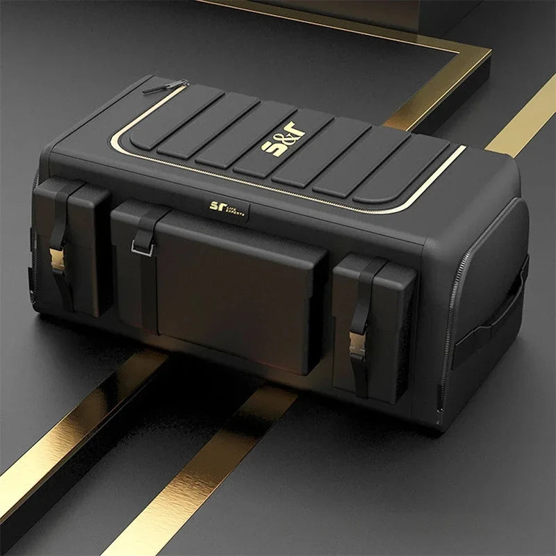 Car Trunk Storage Organizer With Lid Universal 70L SUV Truck Accessories