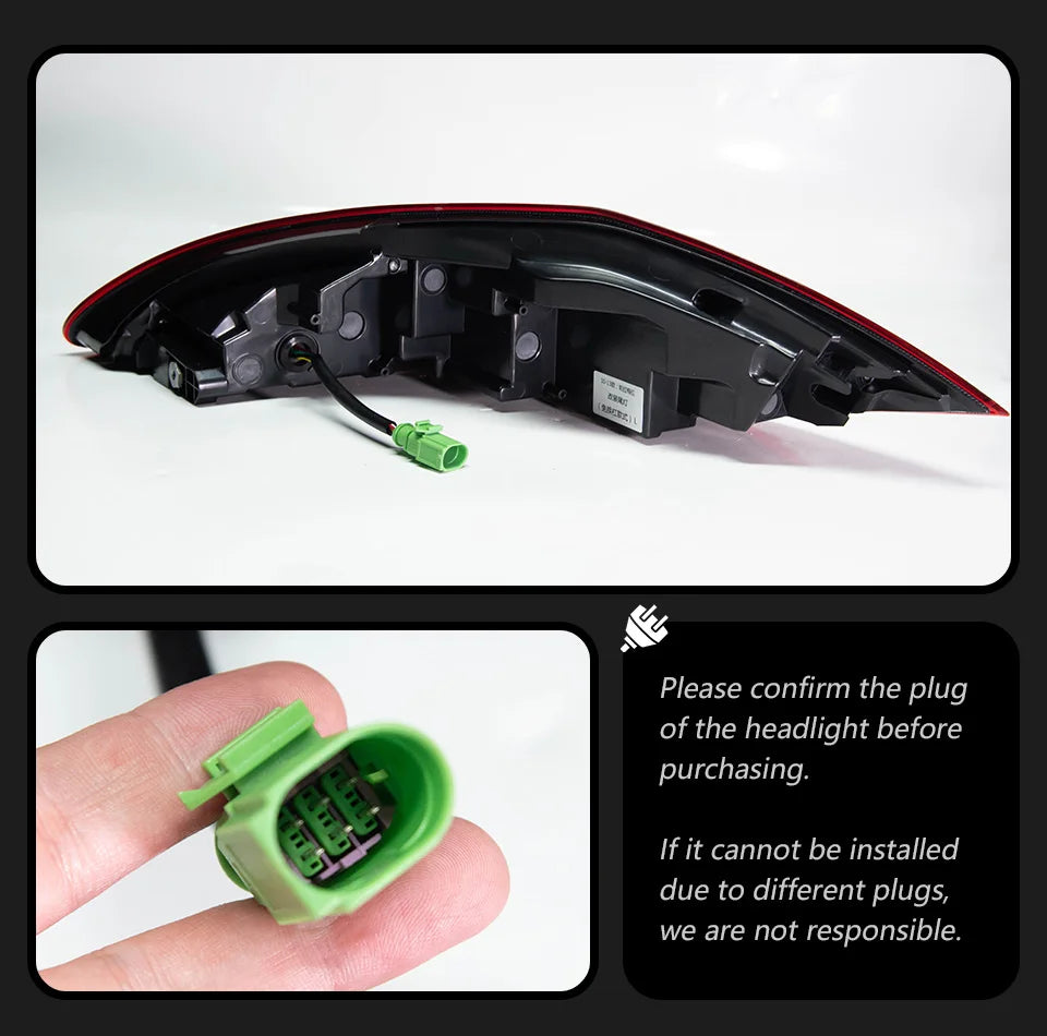 AKD Tail Lamp for Porsche Panamera 970.1 970.2 LED Tail Light 2010-2017 Rear Fog Brake Turn Signal Automotive Accessories