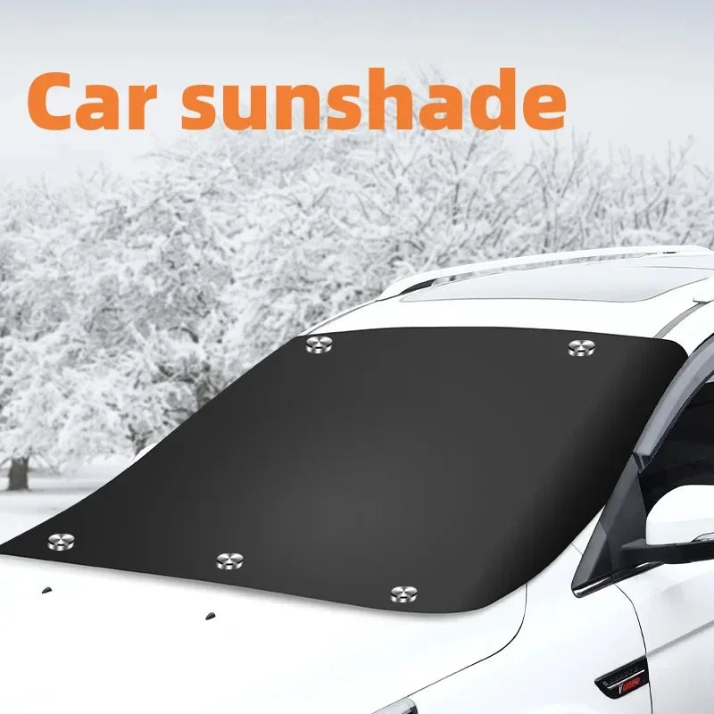 Car Magnetic Snow Shield Winter Front Windshield Cover Anti-frost Sun Protection