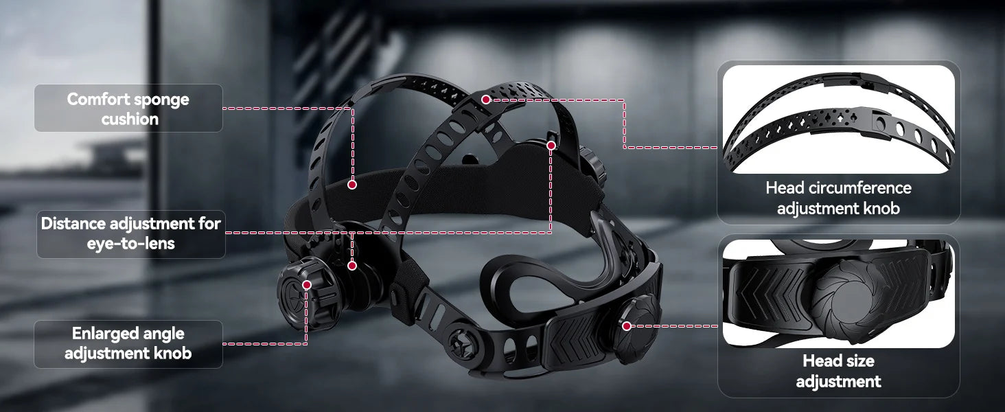 ARCCAPTAIN Welding Helmet Auto Darkening 4 Arc Sensor With 180° Panoramic Side View True Color Welding Mask ARC MIG MAG TIG CUT