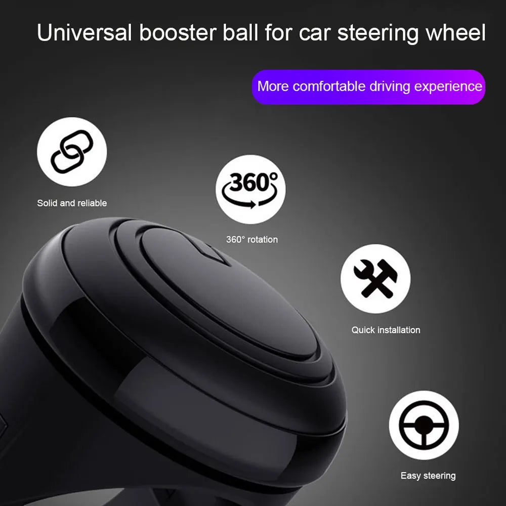 Car Steering Wheel Rotary Knob 360 Degree Rotation Metal Bearing Electric Handle