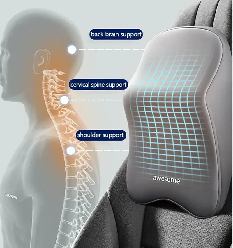 Car headrest neck pillow lumbar support mounted Interior Protector Auto Vehicle