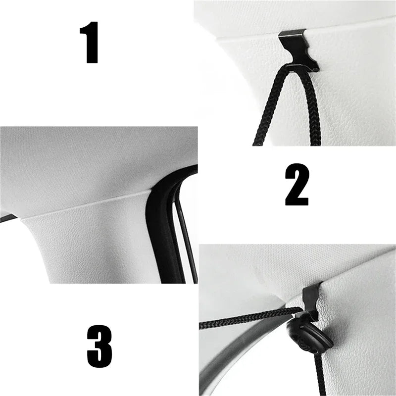 Car Privacy Curtains Universal Divider Curtain Between Rear Seat Auto Blackout