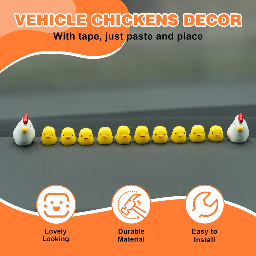 Cute Mini Animal Car Dashboard Accessories Fun Rear view Mirror Decor Interior Premium Automotive Accessory