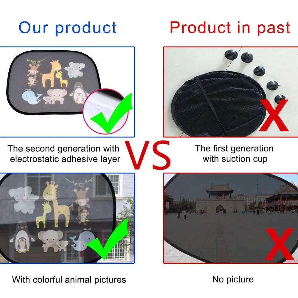Car SunShade Side Window Cartoon Window For Children Adults Adsorption SunShade