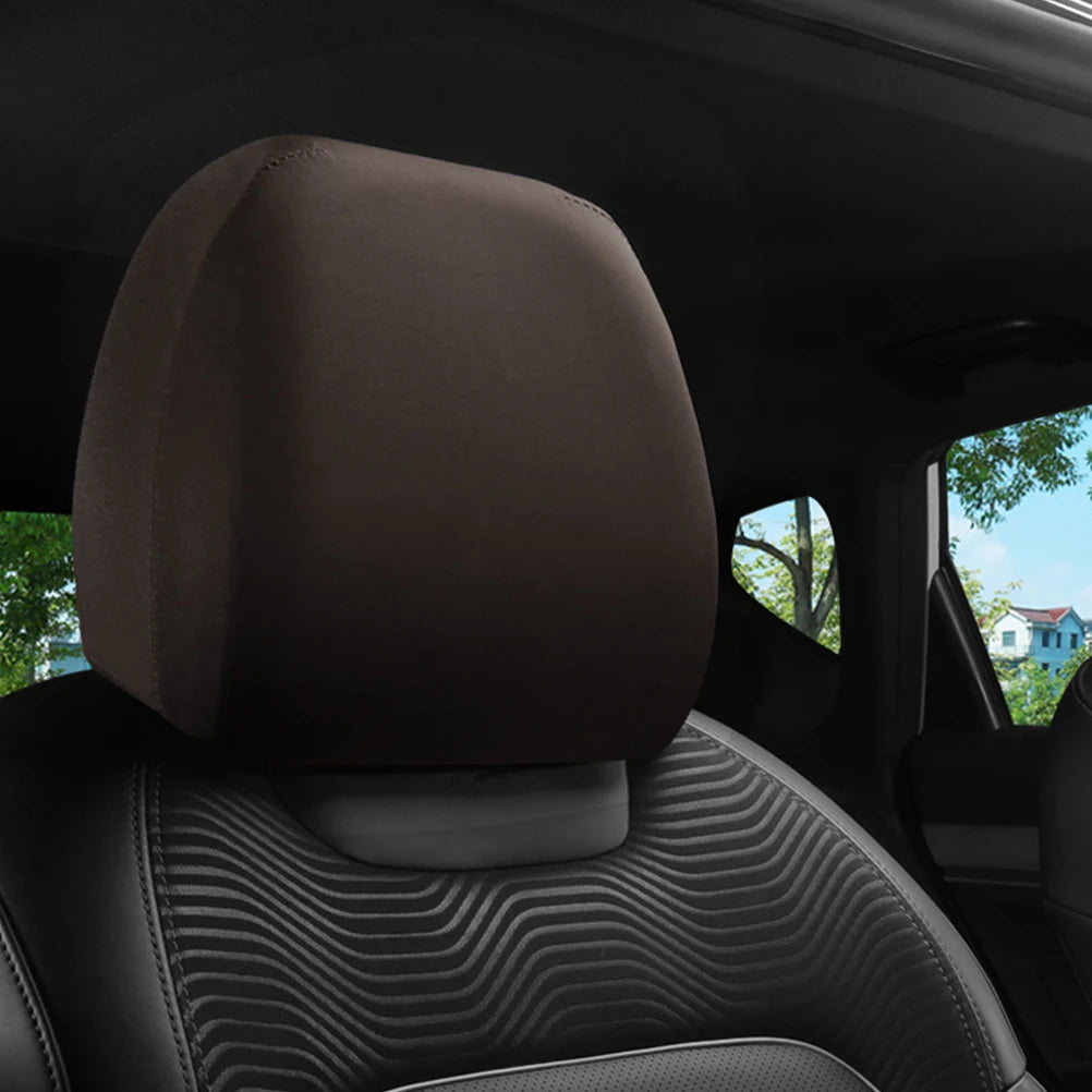 1 pc Premium Cloth Headrest Cover For Car Truck SUV Auto Universal Elastic Neck