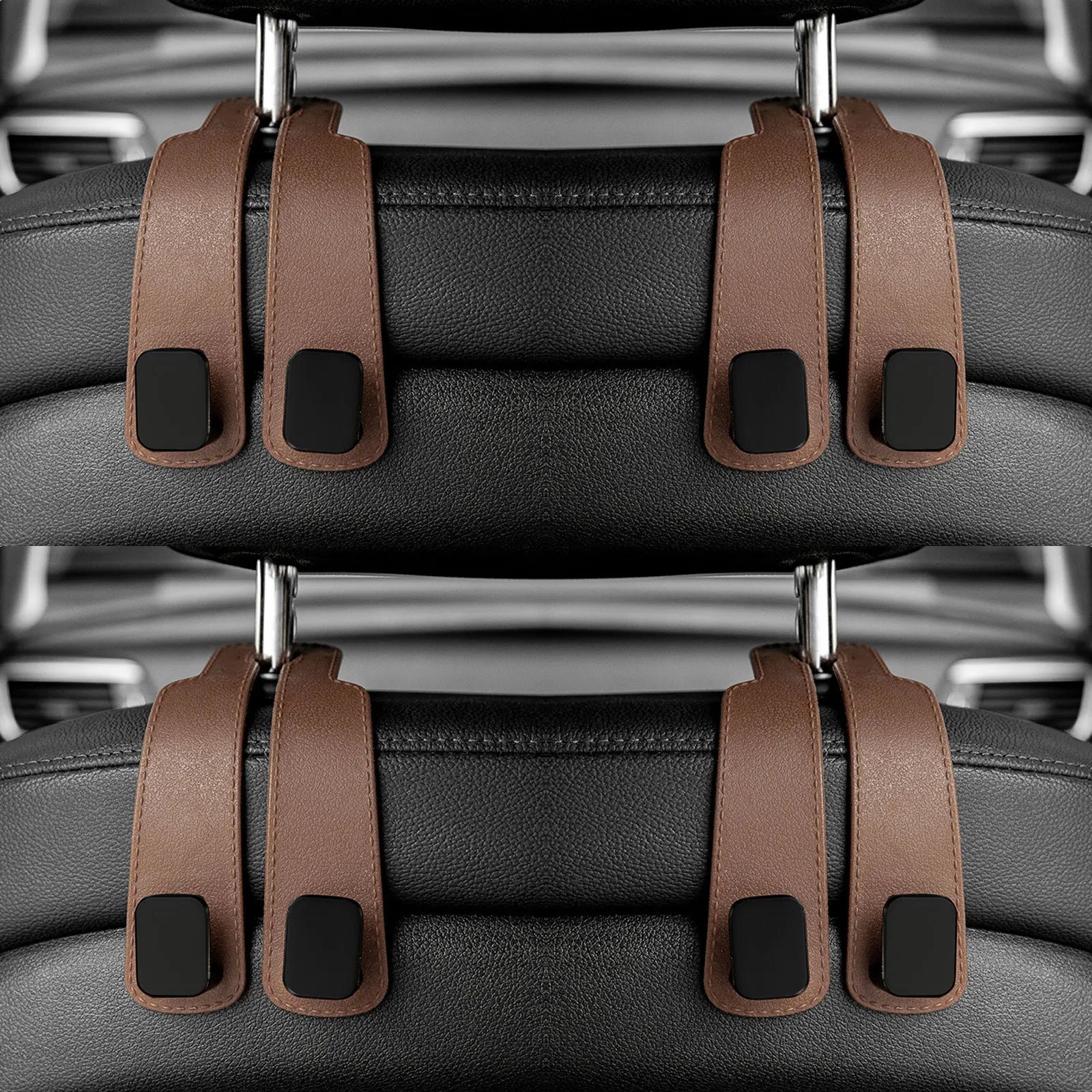 Car Headrest Hooks Hanger for Bags Seat Back Organizer Holder Clips Auto