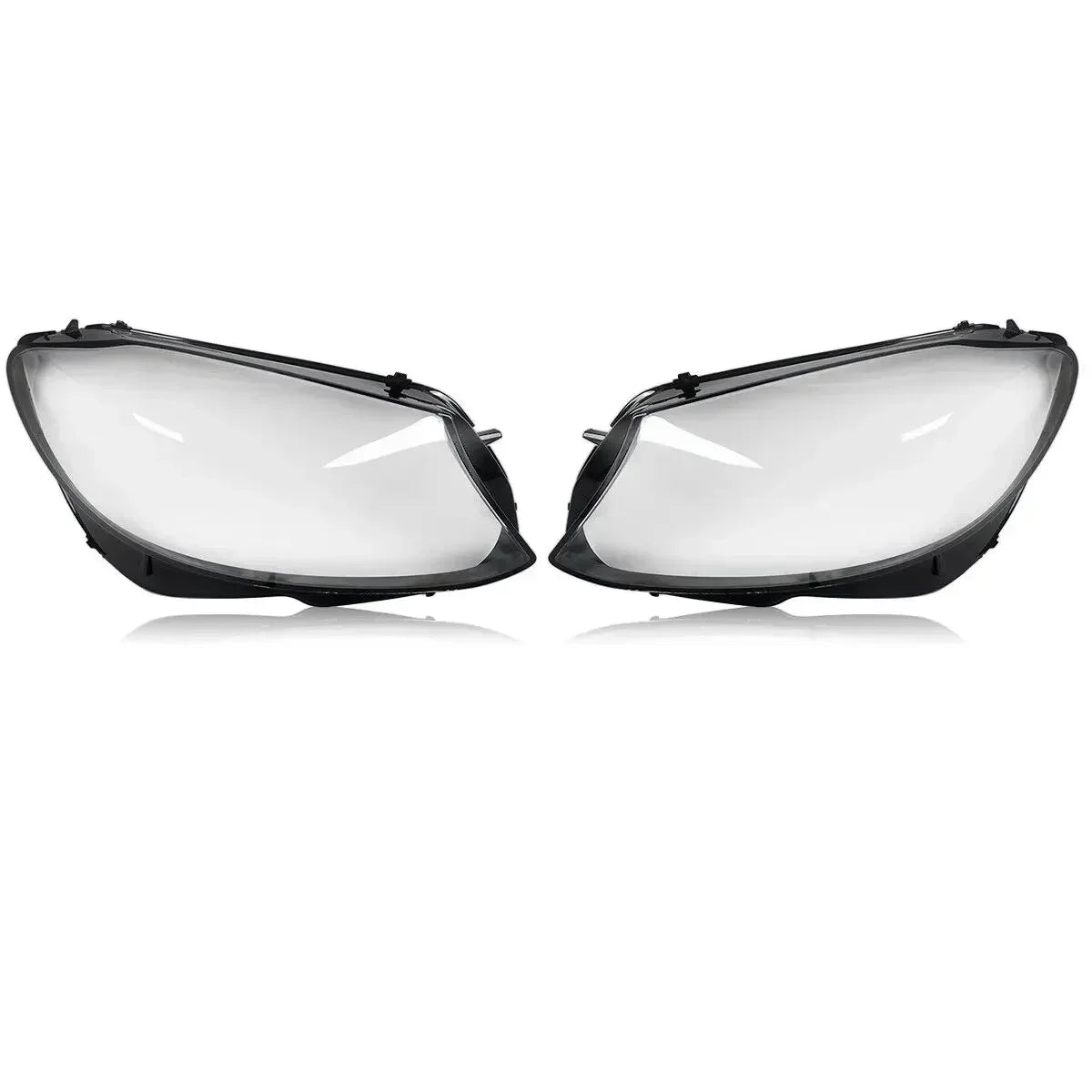 MAGICKIT Left & Right Side Headlight Cover Lens Cover For Mercedes-Benz C-Class W205 2019-2020 Car Accessories Polycarbonate