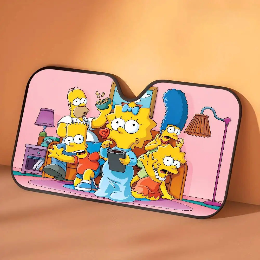 Car Window Sun Shade The S-Simpsons-es Cartoon Summer Window Widshield