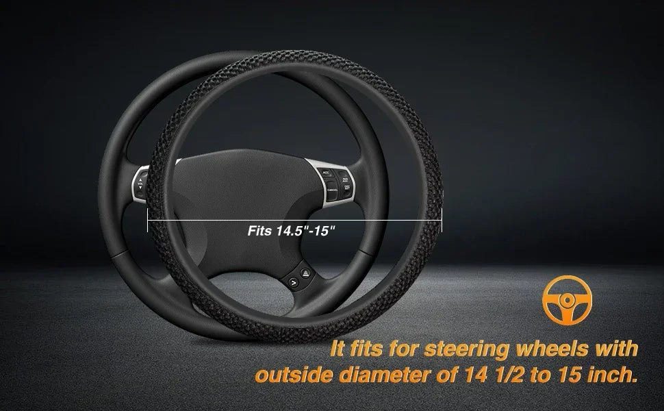 Elastic Elastic Steering Wheel Cover, Warm in Winter, Cool in Summer, Universal