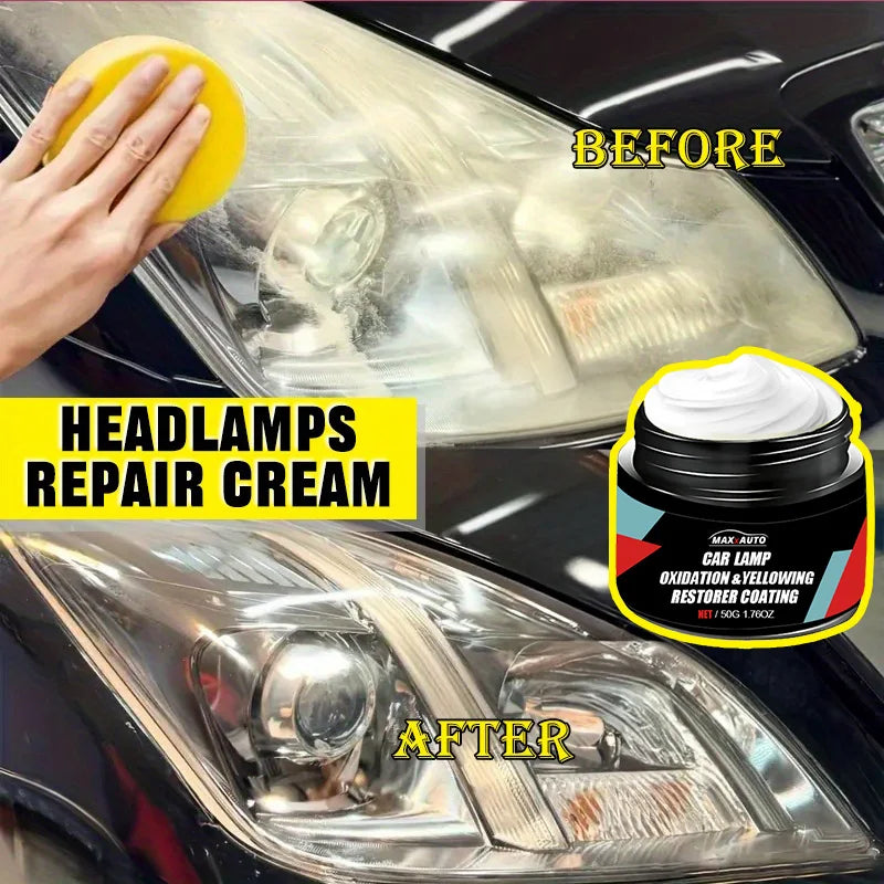 Car Headlight Restoration Polishing Headlamp Scratch Remover Repair Cleaning Paste Remove Oxidation Headlight Polish Liquid