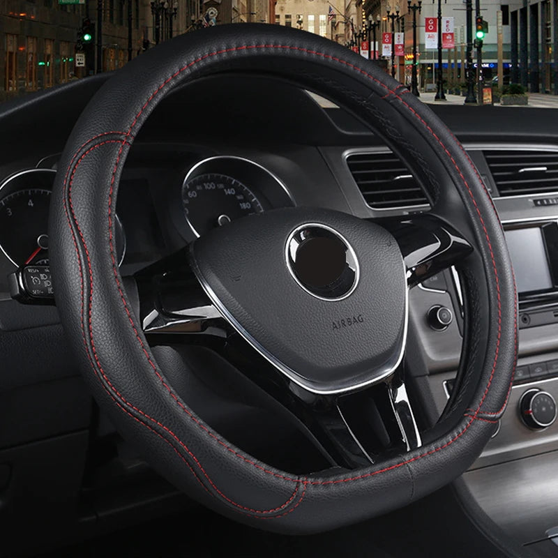 D Type Car Steering Wheel Cover for Nissan X-Trail Qashqai Rogue Maart Serena