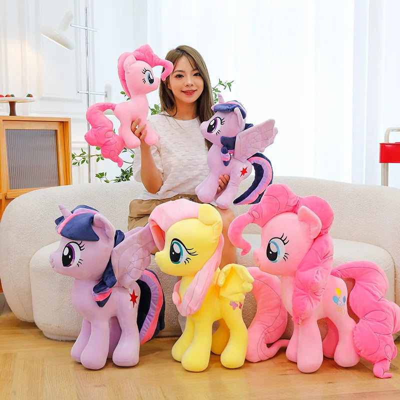 New My Little Pony Plush Doll Anime Twilight Sparkle Fluttershy Pinkie Pie Premium Automotive Accessory