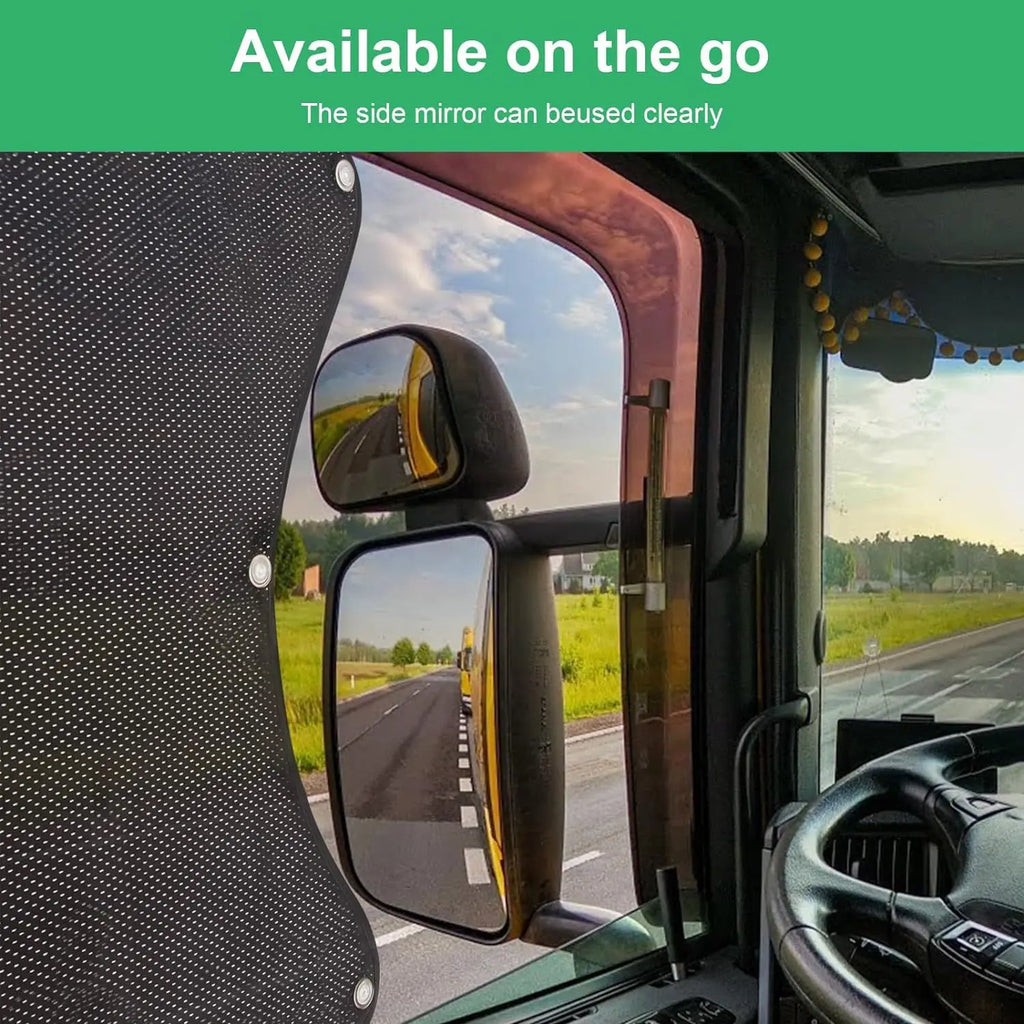 2 PCS Truck Sun Shades for RVs Provide Anti-glare and UV Protection for Truck