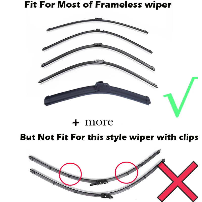 2Pcs/lot Universal AAA-Grade Auto Vehicle Insert Soft Rubber Strip Refill For Premium Automotive Accessory