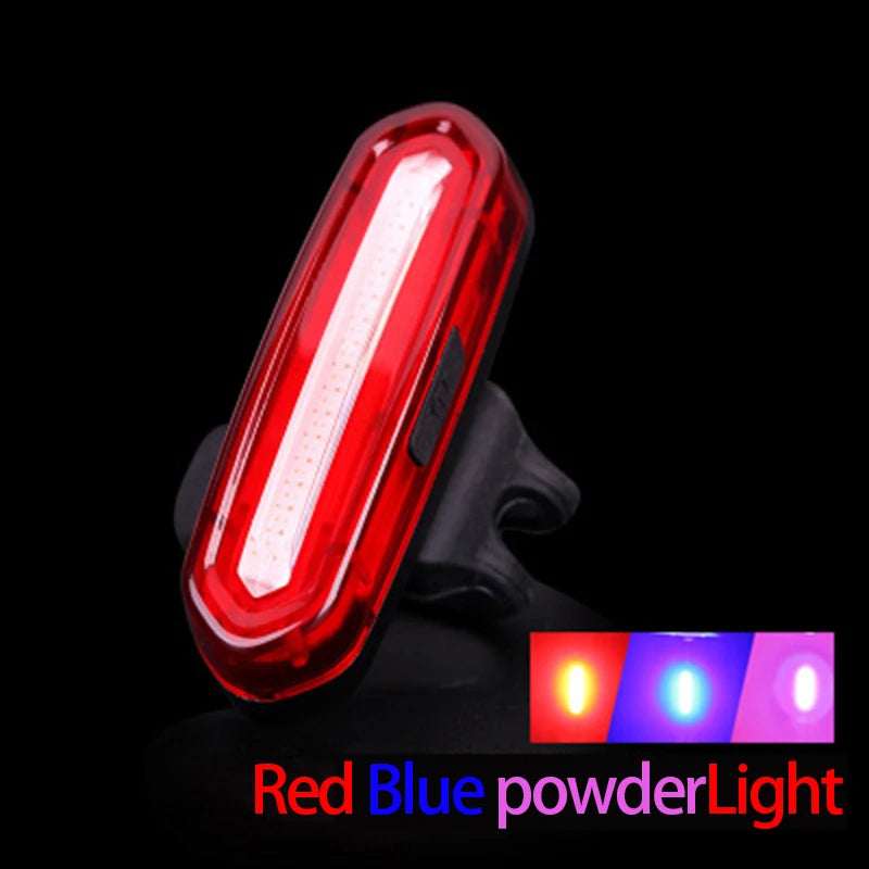Cycling Tail Light Outdoor Highlight USB Charging Mountain Led Warning  Bike Lights Tail Lamp Rear Light Bicycle Accessories