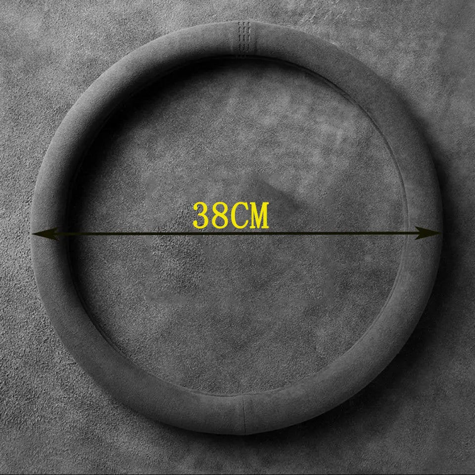 Steering Wheel Cover, Ultra-thin, Non-slip, D-shaped Round, Breathable
