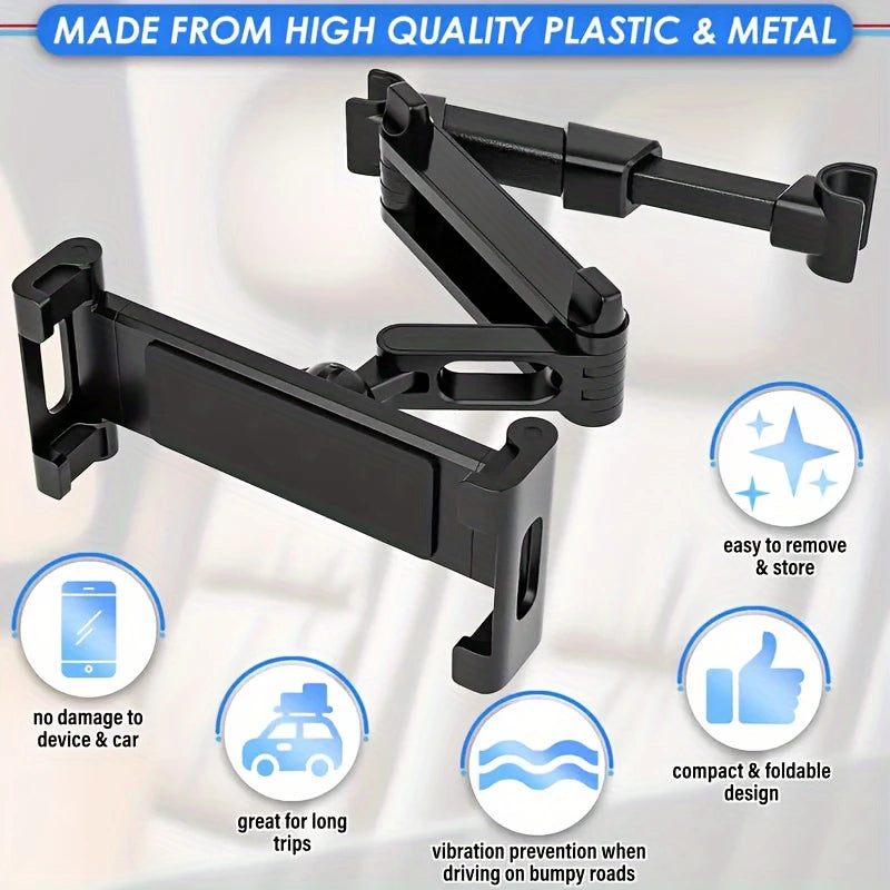 Universal Car Tablet Holder Back Seat Headrest Mount For iPad Air Mini Pro 4-13