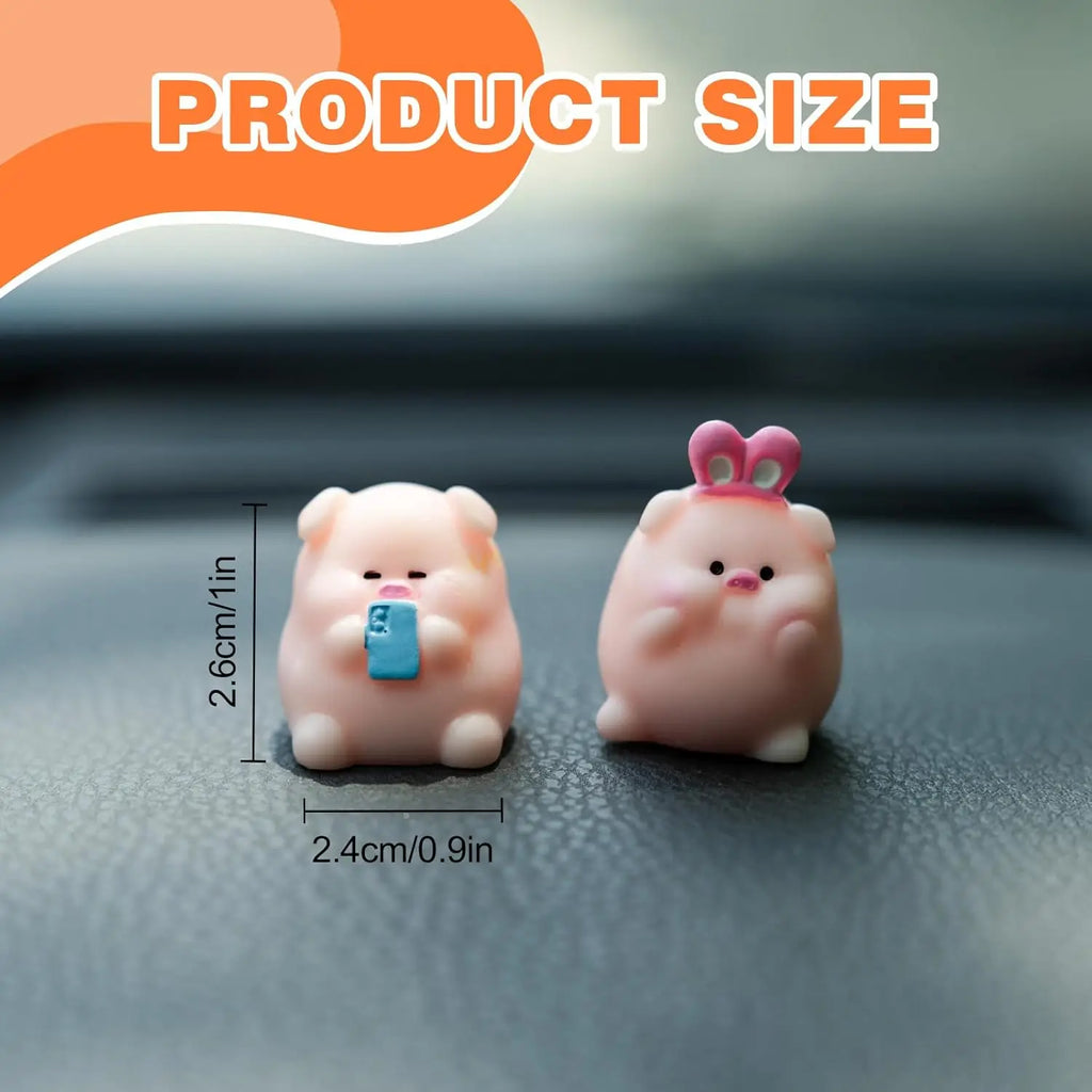 Cute Mini Animal Car Dashboard Accessories Fun Rear view Mirror Decor Interior Premium Automotive Accessory
