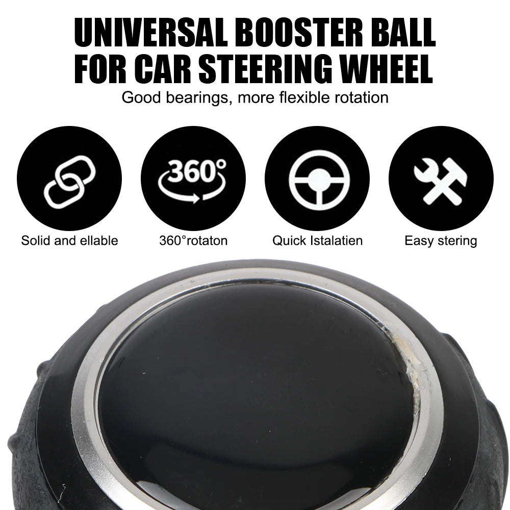 Labor Saving Car Steering Wheel Booster Spinner Knob Truck Tractor Forklift 360