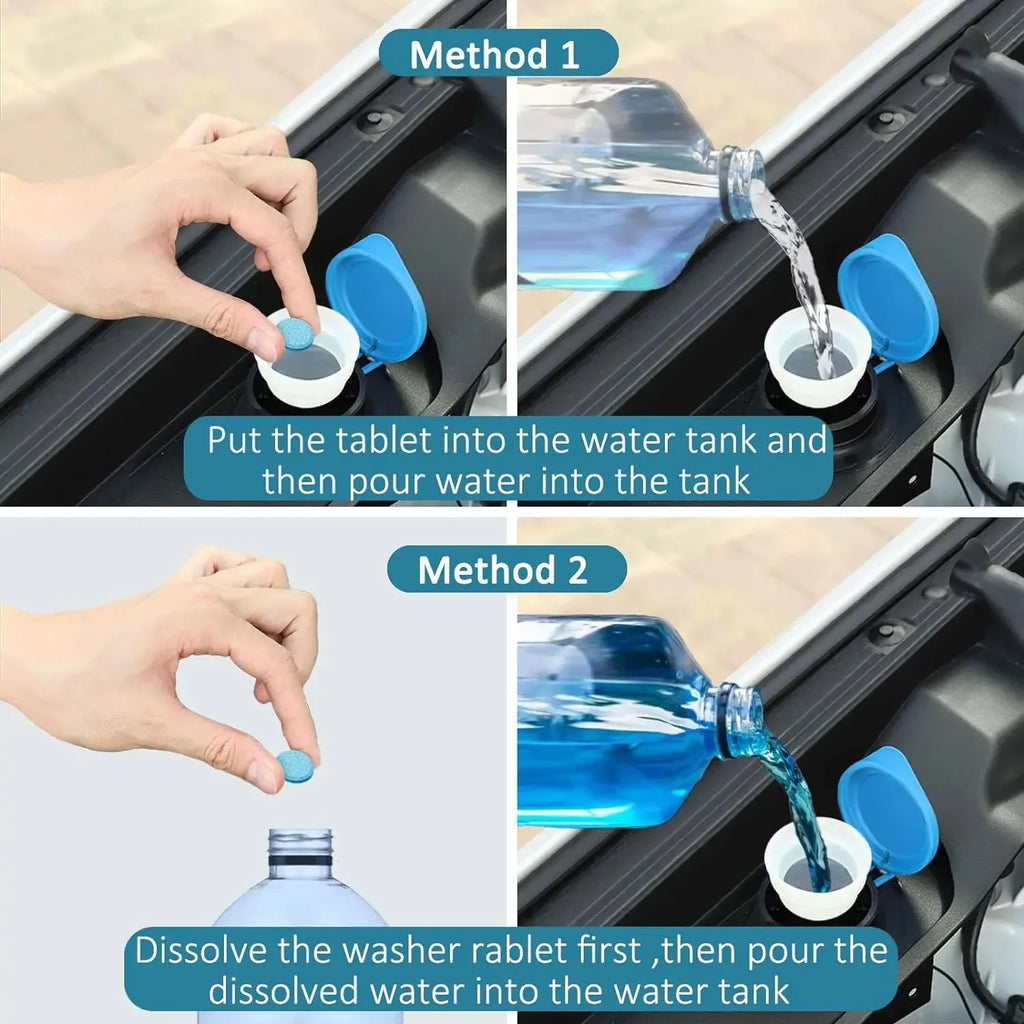 Car Windshield Washer Fluid Concentrated Tablets Solid Effervescent Wiper Tablet Premium Automotive Accessory