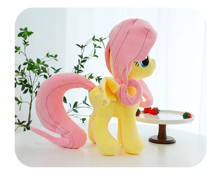 New My Little Pony Plush Doll Anime Twilight Sparkle Fluttershy Pinkie Pie Premium Automotive Accessory