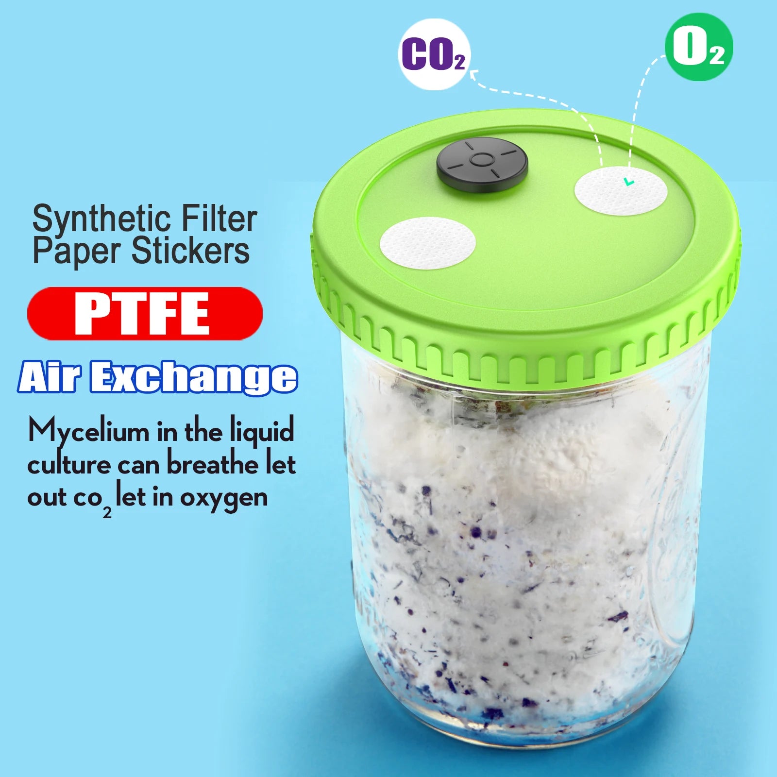 Liquid Culture Lids Autoclavable 86mm Premium Quality Replacement Accessory