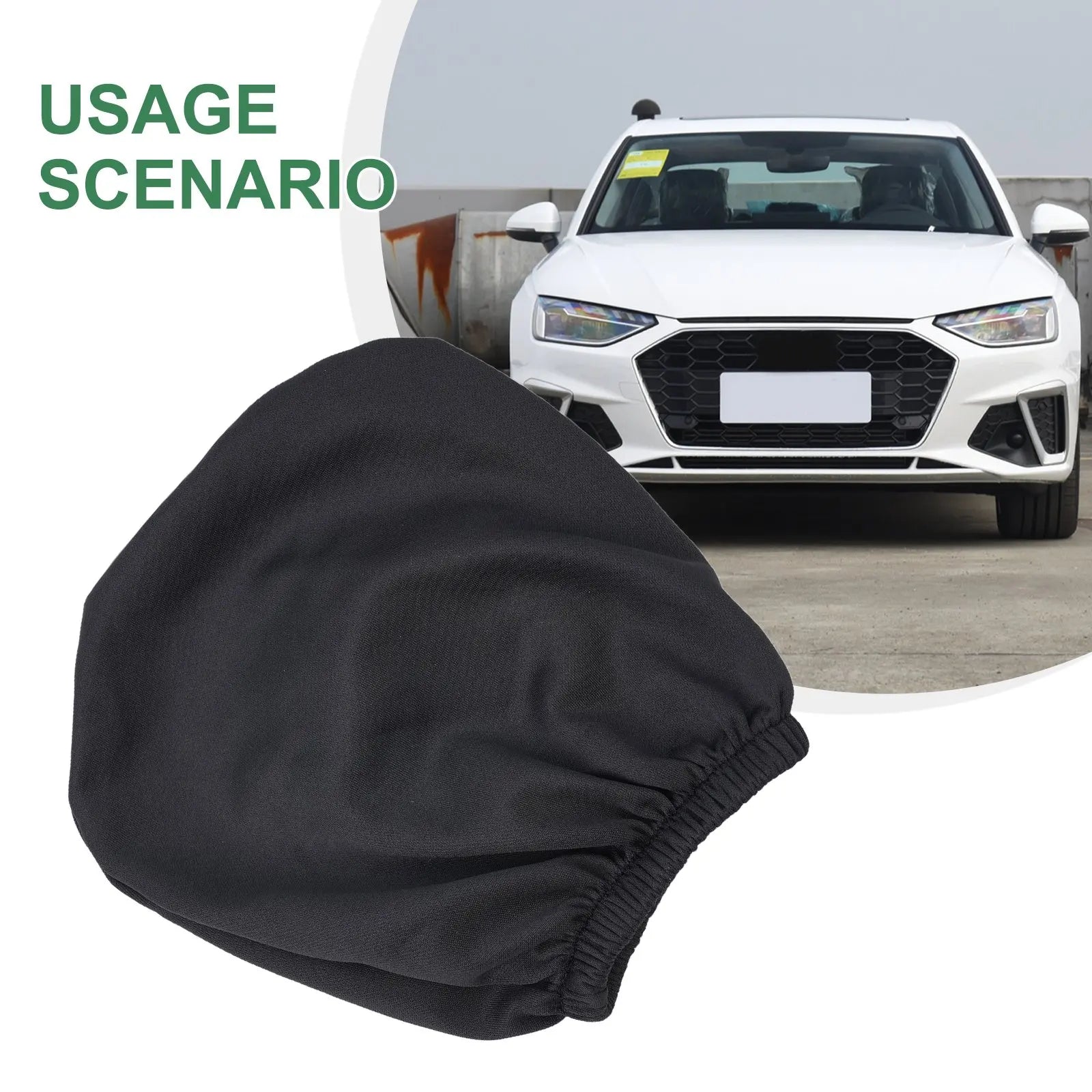 High Quality Headrest Cover 20cm X 22cm Dirt Resistant Full Coverage Grey