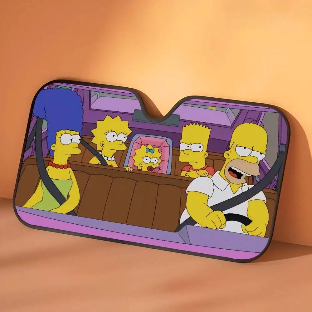 Car Window Sun Shade The S-Simpsons-es Cartoon Summer Window Widshield